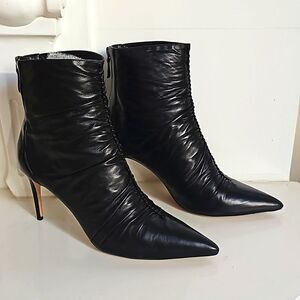 Alexandre Birman Genuine Leather Booties, Size EU 42 (US 11)